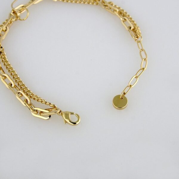 Bracelets Woman/ Manillas Mujer/ Plain/ 14K Real Color// B0152 - Image 3