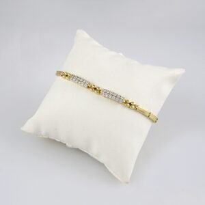 Bracelets Woman/ Pulseras mujer/  Zircon Stone/  14K Real Color// B0179
