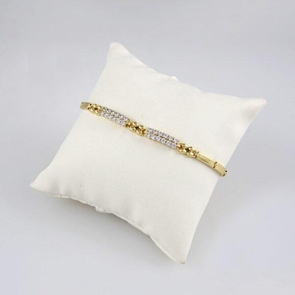 Bracelets Woman/ Pulseras mujer/  Zircon Stone/  14K Real Color// B0179