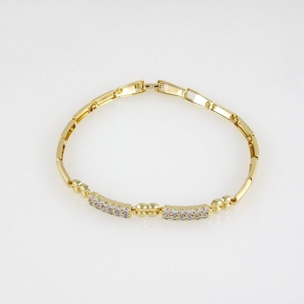 Bracelets Woman/ Pulseras mujer/  Zircon Stone/  14K Real Color// B0179 - Image 2
