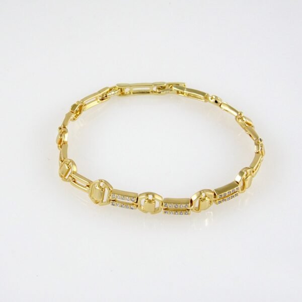 Bracelets Woman/ Pulseras mujer/  Zircon Stone/  14K Real Color// B0180 - Image 2