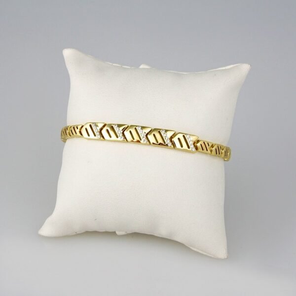 Bracelets Woman/ Pulsera mujer/  Zircon Stone/  14K Real Color// B0185