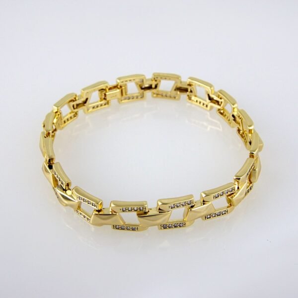 Bracelets Woman/ Pulsera mujer/  Zircon Stone/  14K Real Color// B0186 - Image 2