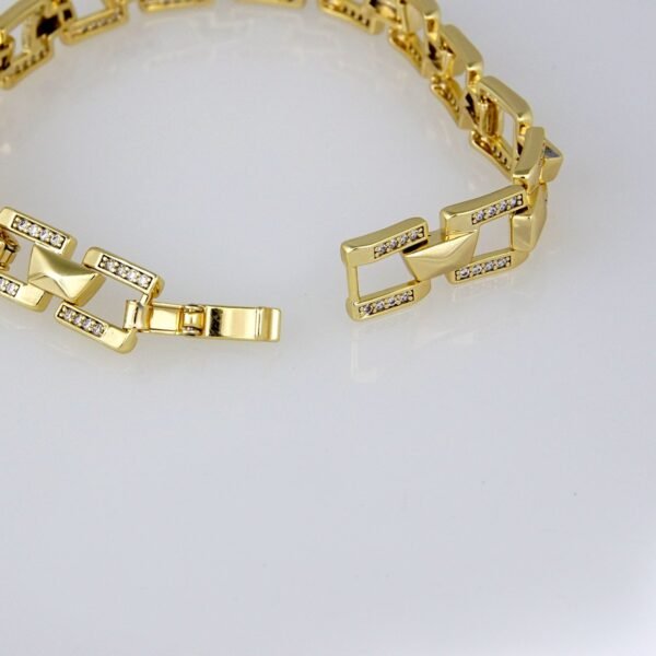 Bracelets Woman/ Pulsera mujer/  Zircon Stone/  14K Real Color// B0186 - Image 3