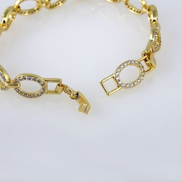 Bracelets Woman/ Pulsera mujer/  Zircon Stone/  14K Real Color// B0187 - Image 3