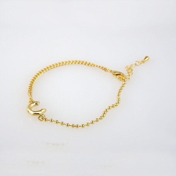 Bracelets Woman/ Pulseras mujer/  Plain/  14K Real Color// B0190 - Image 2