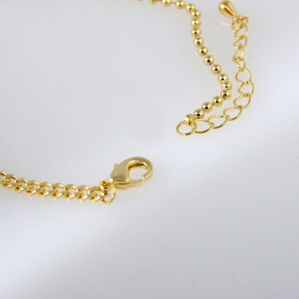 Bracelets Woman/ Pulseras mujer/  Plain/  14K Real Color// B0190 - Image 3
