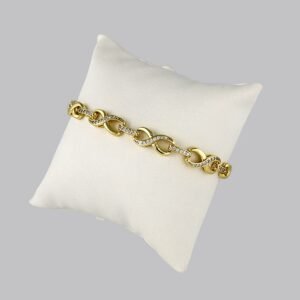 Bracelets Woman/ Manillas Mujer/ 14K Real Color/Zircon Stone// B0193
