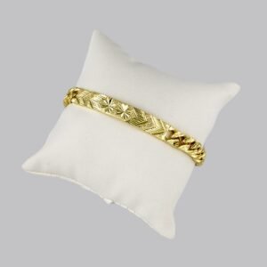 Bracelets Woman/ Manillas Mujer/ 14K Real Color/Plain// B0194