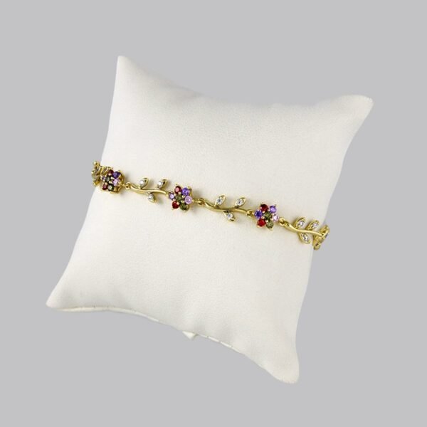 Bracelets Woman/ Manillas Mujer/  14K Real Color/ Zircon Stone// B0195