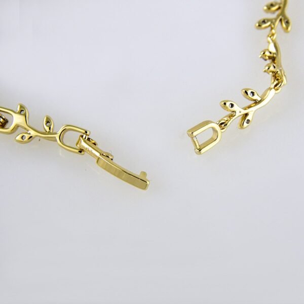 Bracelets Woman/ Manillas Mujer/  14K Real Color/ Zircon Stone// B0195 - Image 3