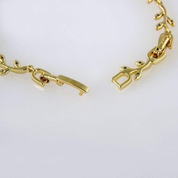Bracelets Woman/ Manillas Mujer/  14K Real Color/ Zircon Stone// B0197 - Image 3