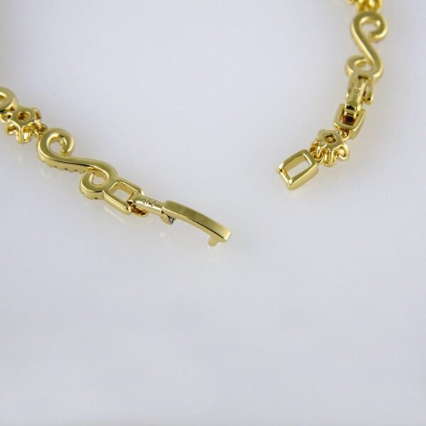 Bracelets Woman/ Manillas Mujer/  14K Real Color/ Zircon Stone// B0200 - Image 3