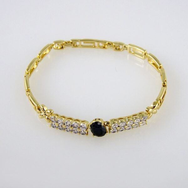 Bracelets Woman/ Manillas Mujer/  14K Real Color/ Zircon Stone// B0202 - Image 2