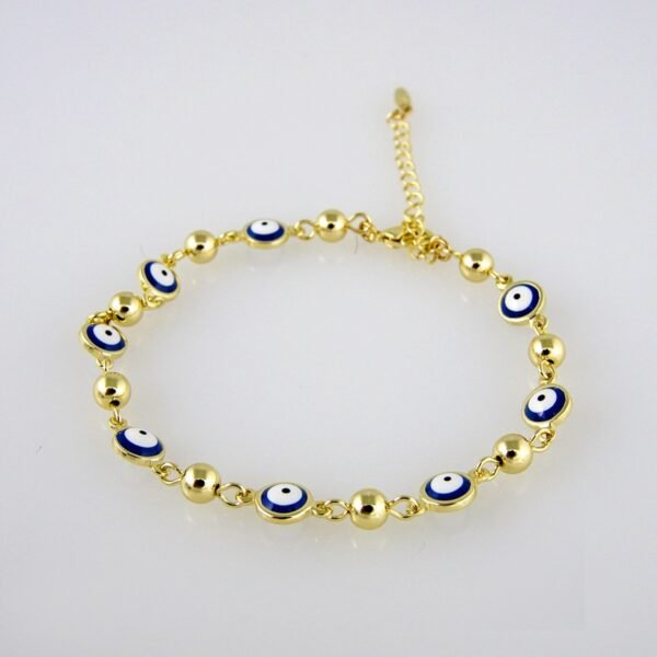 Bracelets Woman/ Manillas Mujer/  14K Real Color/ Plain// B0204 - Image 2