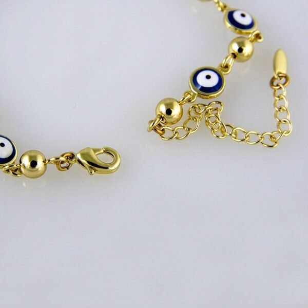 Bracelets Woman/ Manillas Mujer/  14K Real Color/ Plain// B0204 - Image 3