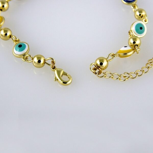 Bracelets Woman/ Manillas Mujer/  14K Real Color/ Plain// B0205 - Image 3