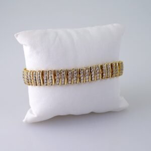 Women Bracelets/ Pulseras Dama/ Zircon Stone/14K Real Color// B1029