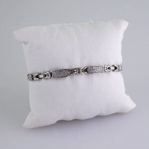 Women Bracelets/ Pulseras Dama/  Zircon Stone/  Silver Color// B1054