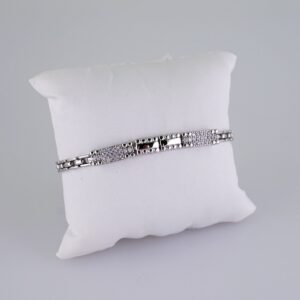 Women Bracelets/ Pulseras Dama/  Zircon Stone/  Silver Color// B1056