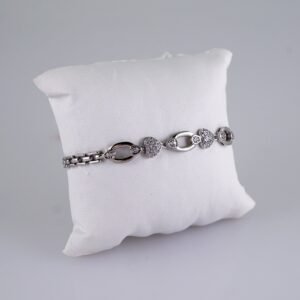 Women Bracelets/ Pulseras Dama/  Zircon Stone/  Silver Color// B1083