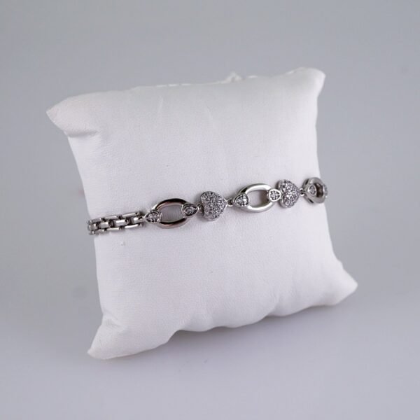 Women Bracelets/ Pulseras Dama/  Zircon Stone/  Silver Color// B1083