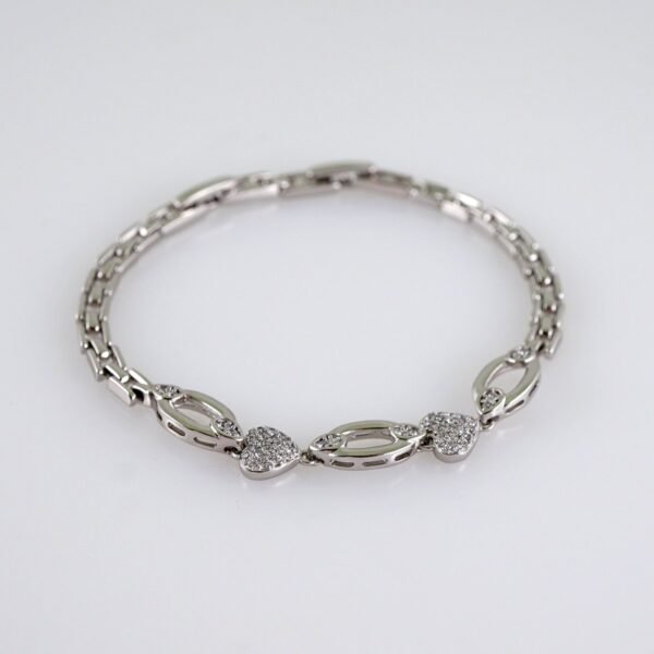 Women Bracelets/ Pulseras Dama/  Zircon Stone/  Silver Color// B1083 - Image 2