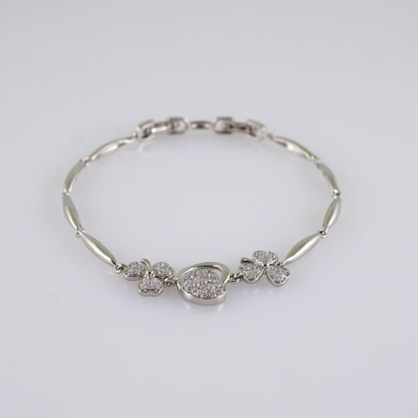 Women Bracelets/ Pulseras Dama/  Zircon Stone/  Silver Color// B1084