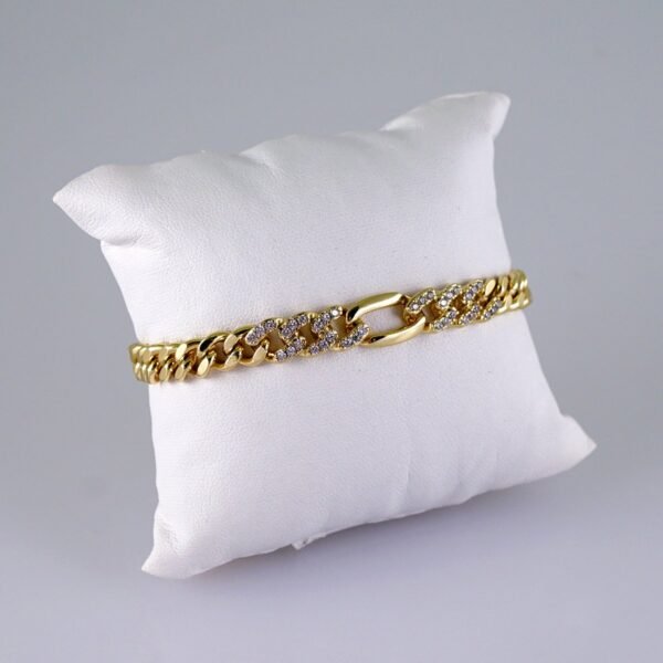 Women Bracelets/ Pulseras Dama/ Zircon Stone/14K Real Color// B1100