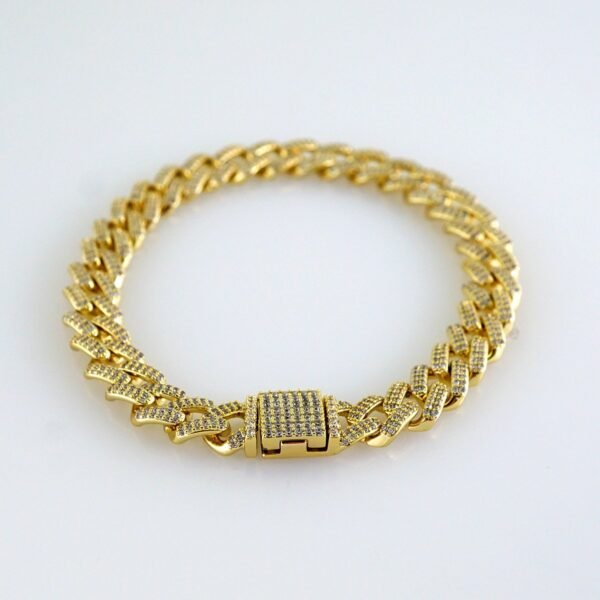Bracelets/ Zircon Stone/ 14K Real Color/ 6mm/ Estilo Monnaco/ Cierre Original// B1135 - Image 2