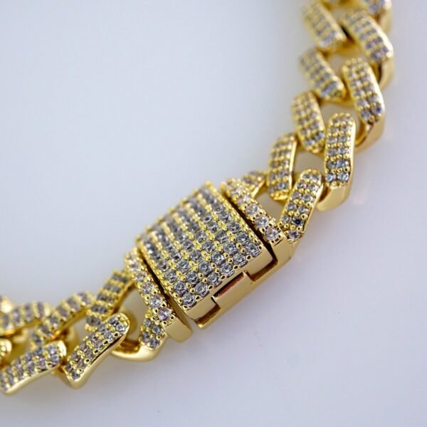 Bracelets/ Zircon Stone/ 14K Real Color/ 6mm/ Estilo Monnaco/ Cierre Original// B1135 - Image 3