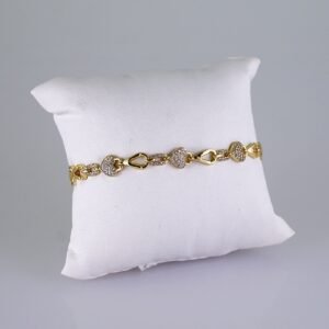 Women Bracelets/ Pulseras Dama/ Zircon Stone/ 14K Real Color// B1138