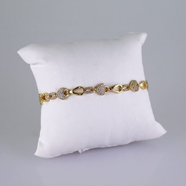 Women Bracelets/ Pulseras Dama/ Zircon Stone/ 14K Real Color// B1138