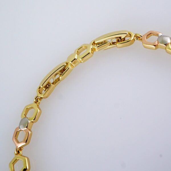 Women Bracelets/ Pulseras Dama/ Zircon Stone/ Three Tone// B1149 - Image 3
