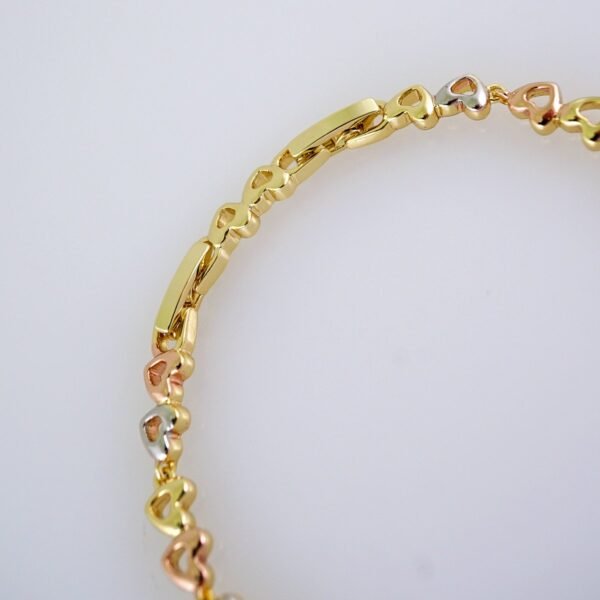 Women Bracelets/ Pulseras Dama/ Zircon Stone/ Three Tone// B1150 - Image 3