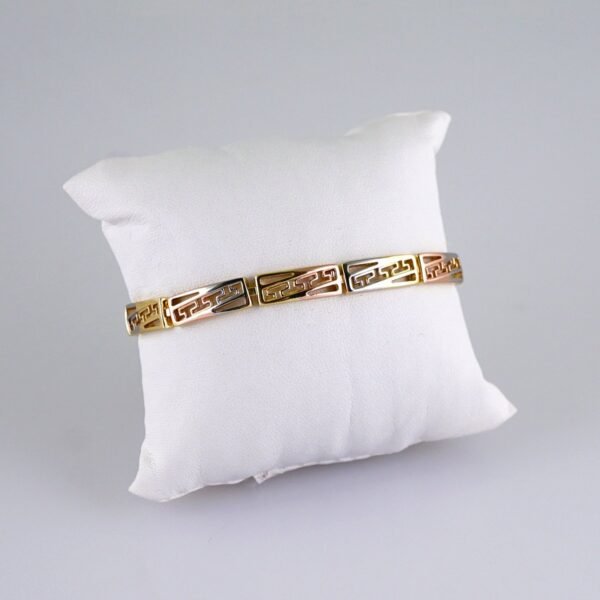 Women Bracelets/ Pulseras Dama/ Zircon Stone/ Three Tone//B1152