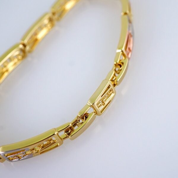 Women Bracelets/ Pulseras Dama/ Zircon Stone/ Three Tone//B1152 - Image 3