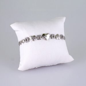 Women Bracelets/ Pulseras Dama/ Zircon Stone/ Silver Color//B1156