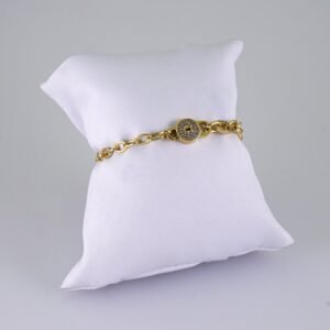 Women Bracelets/ Pulseras Dama/ Zircon Stone/ 14K Real Color// B1158