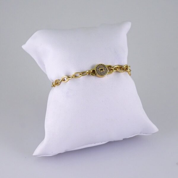 Women Bracelets/ Pulseras Dama/ Zircon Stone/ 14K Real Color// B1158