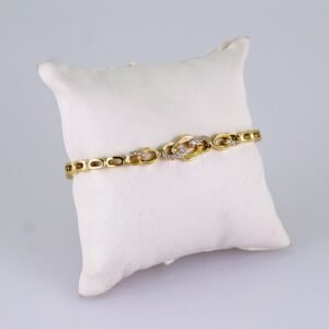 Women Bracelets/ Pulseras Dama/ Zircon Stone/ 14K Real Color// B1161