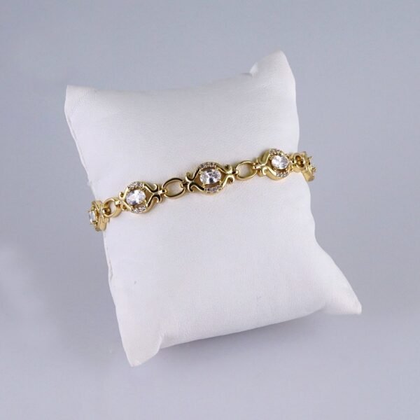 Women Bracelets/ Pulseras Dama/ Zircon Stone/ 14K Real Color// B1164