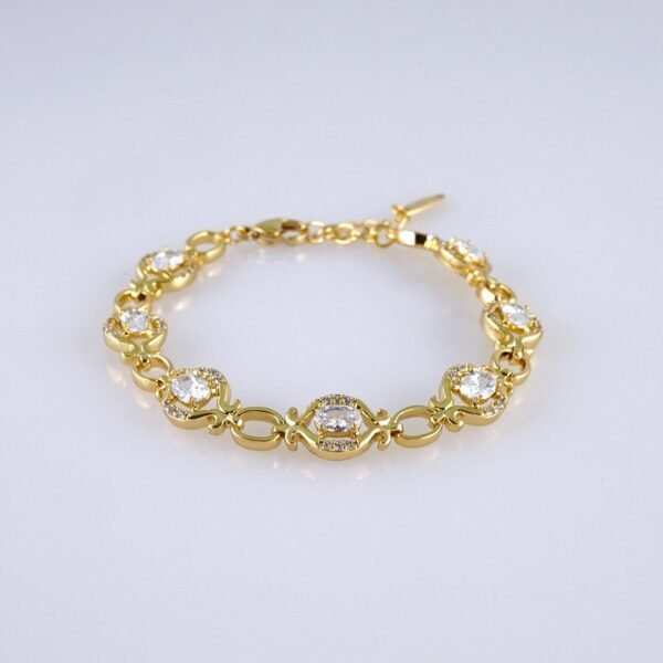 Women Bracelets/ Pulseras Dama/ Zircon Stone/ 14K Real Color// B1164 - Image 2