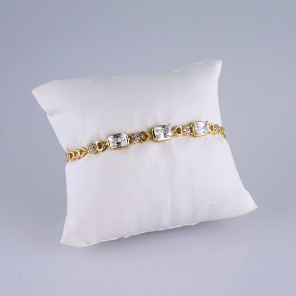 Women Bracelets/ Pulseras Dama/ Zircon Stone/ 14K Real Color// B1165