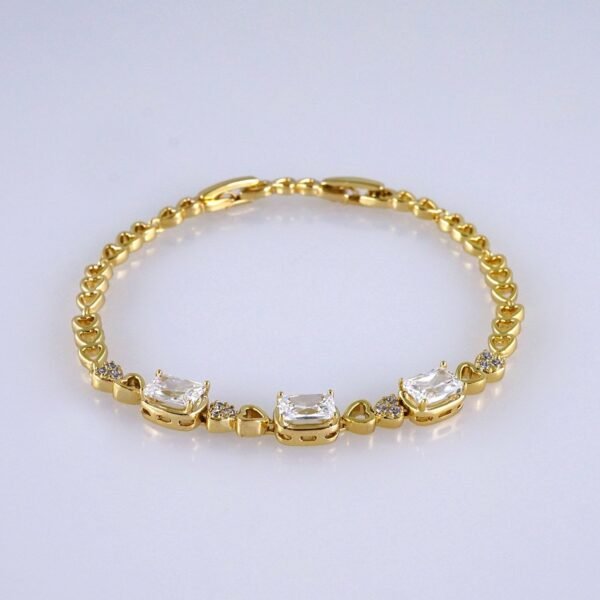 Women Bracelets/ Pulseras Dama/ Zircon Stone/ 14K Real Color// B1165 - Image 2