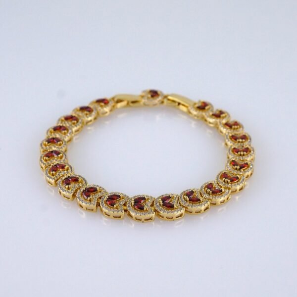 Women Bracelets/ Pulseras Dama/ Zircon Stone/ 14K Real Color// B1166 - Image 2