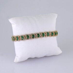 Women Bracelets/ Pulseras Dama/ Zircon Stone/ 14K Real Color// B1167