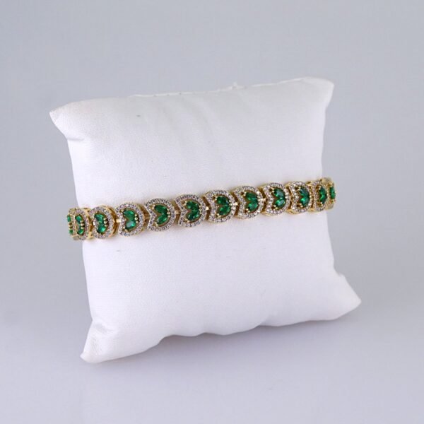 Women Bracelets/ Pulseras Dama/ Zircon Stone/ 14K Real Color// B1167