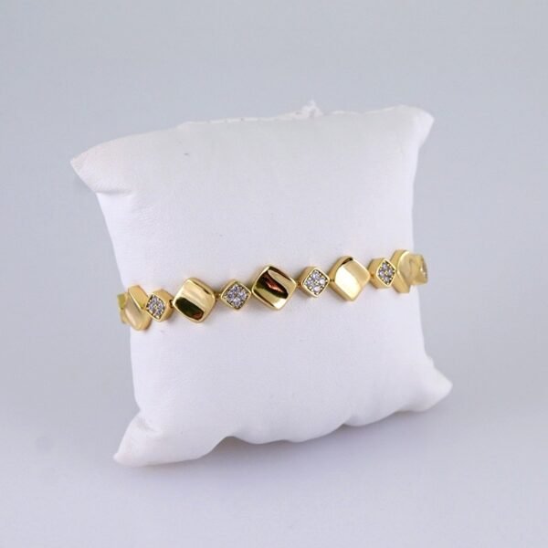 Women Bracelets/ Pulseras Dama/ Zircon Stone/ 14K Real Color// B1169