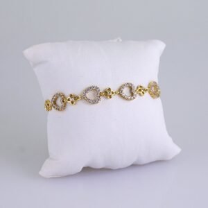 Women Bracelets/ Pulseras Dama/ Zircon Stone/14K Real Color// B1174